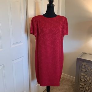 Talbots Red Dress Size 16